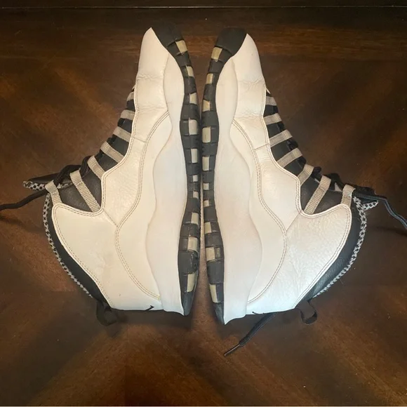 Nike Mens Air Jordan 10 Steel 310805-103 White Basketball Sneakers Size 10.5 - Picture 3 of 8